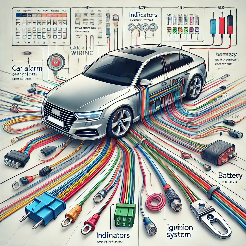 راهنمای جامع رنگ و کاربرد سیم‌ های دزدگیر خودرو